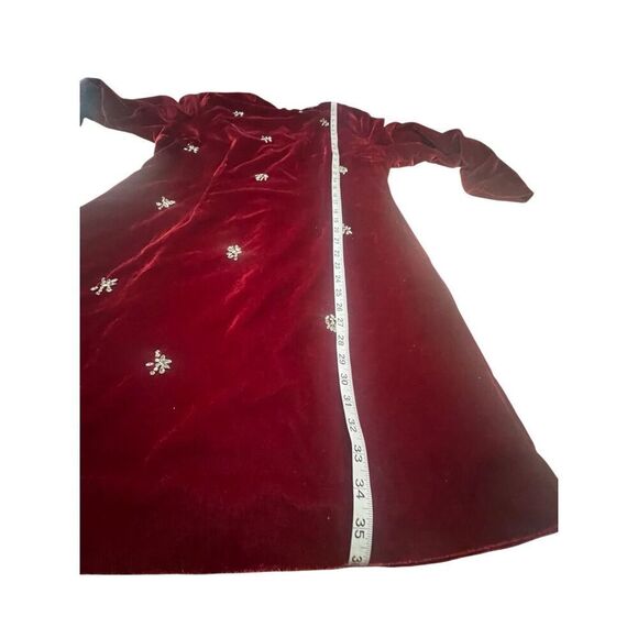 Shein  Valore/Crystals holiday dress  cranberry Sz XL NWT - Picture 3 of 9